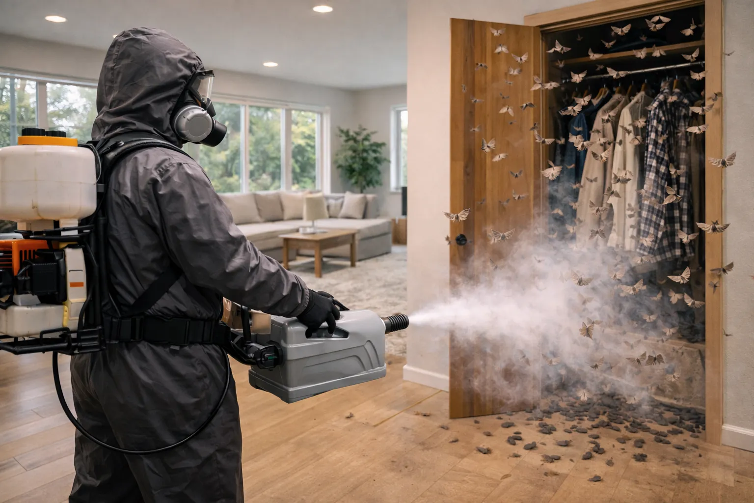 Уничтожение моли эффективно